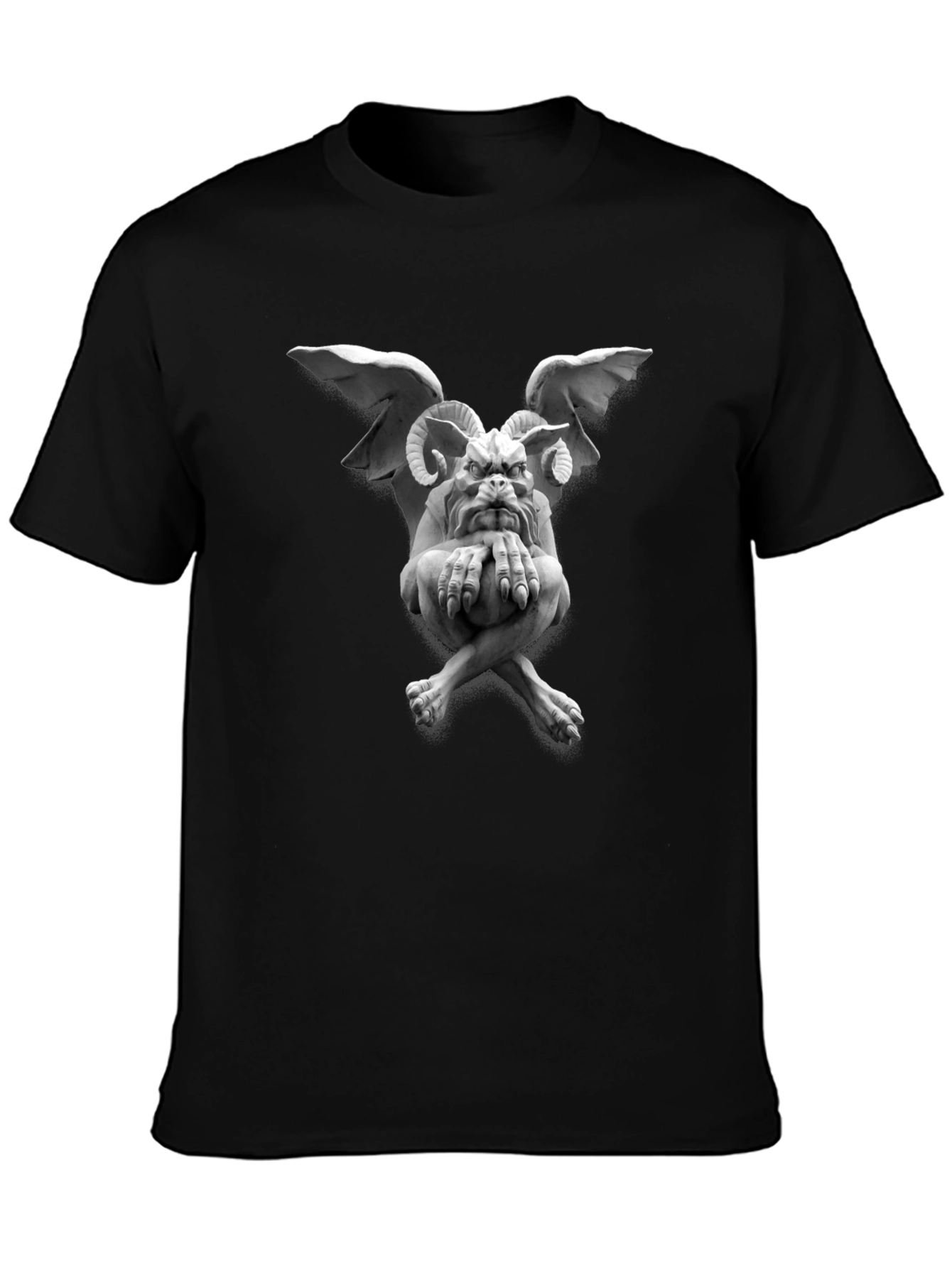 Gargoyle Graphic T-Shirt - Dark Humor Tee