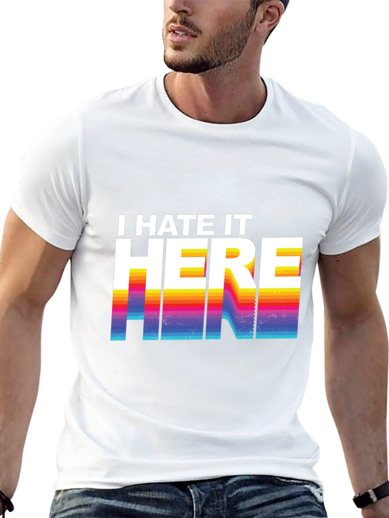 I Hate It Here Graphic Tee - Retro Design