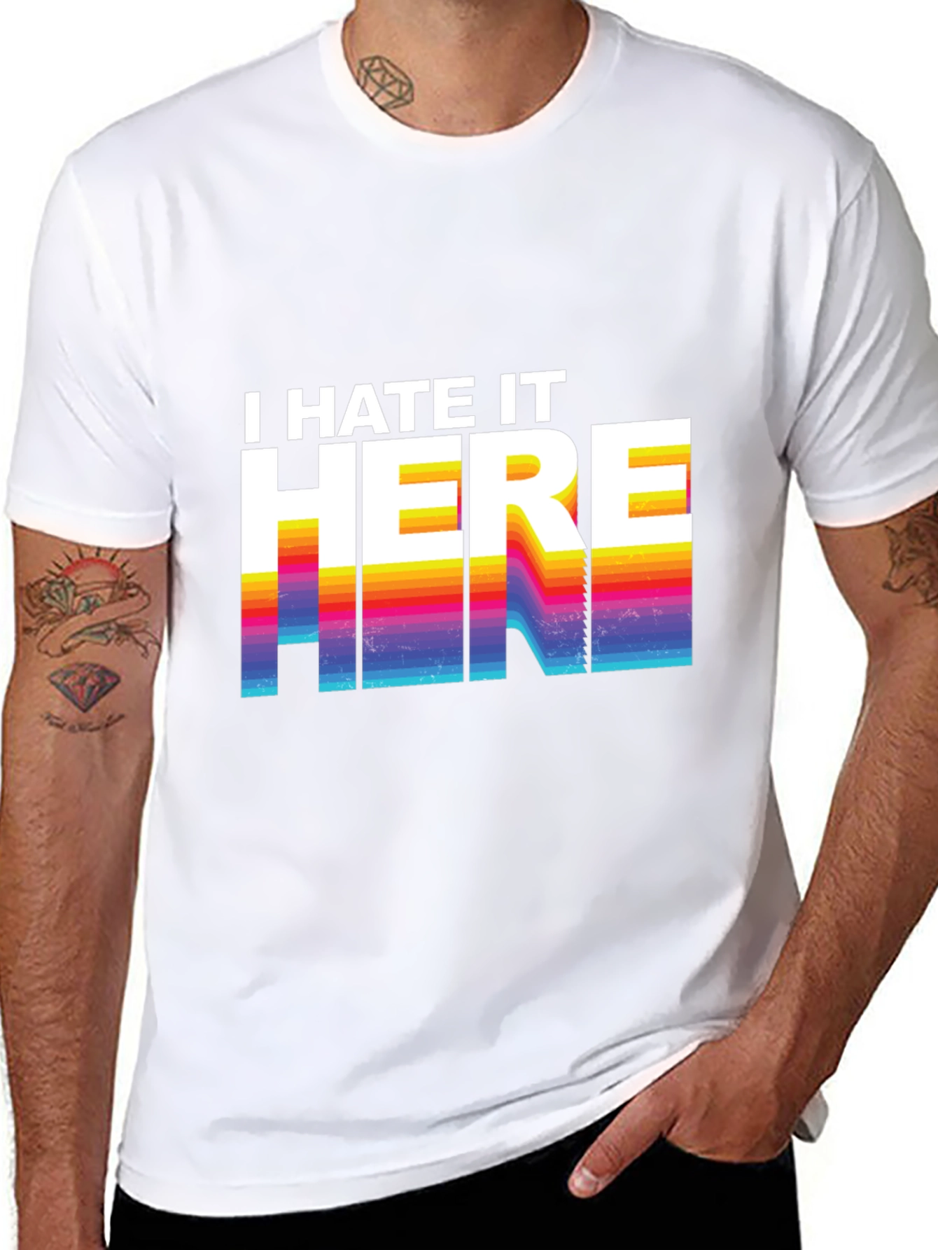 I Hate It Here Graphic Tee - Retro Design