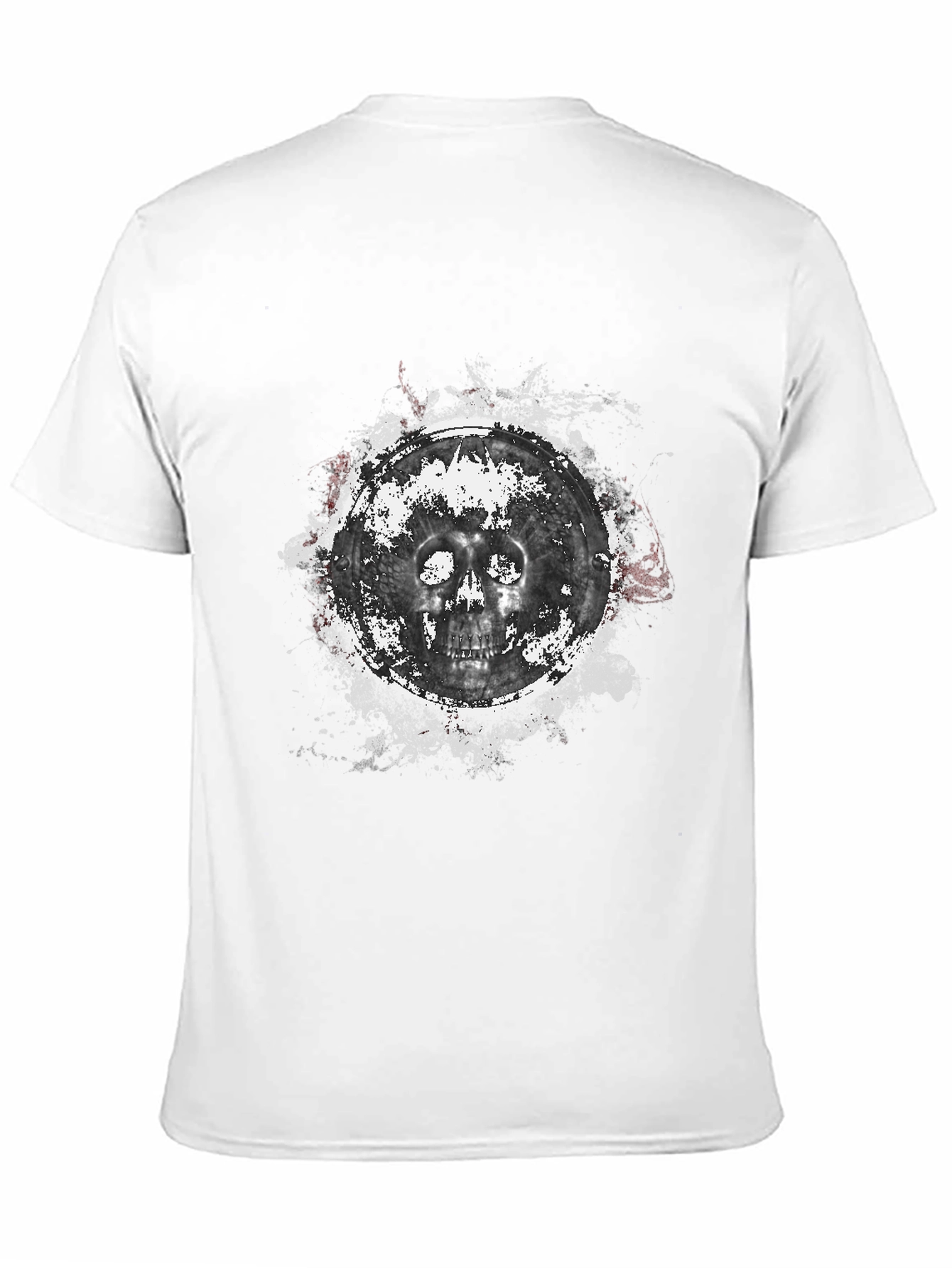 Skull Graphic Print Black T-Shirt
