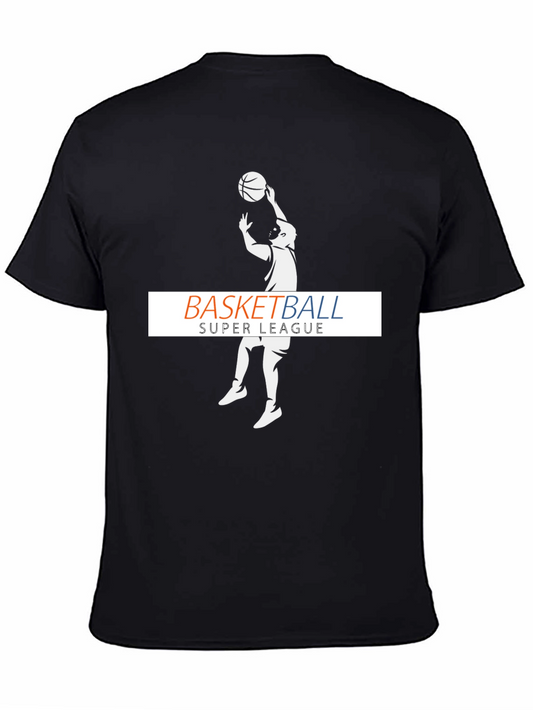 Basketball Super League T-Shirt - Black