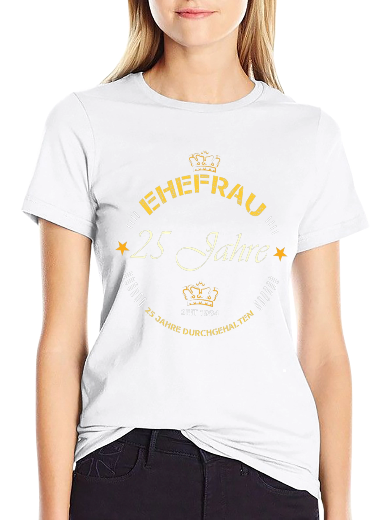 Ehefrau 25 Jahre T-Shirt - Anniversary Gift Tee