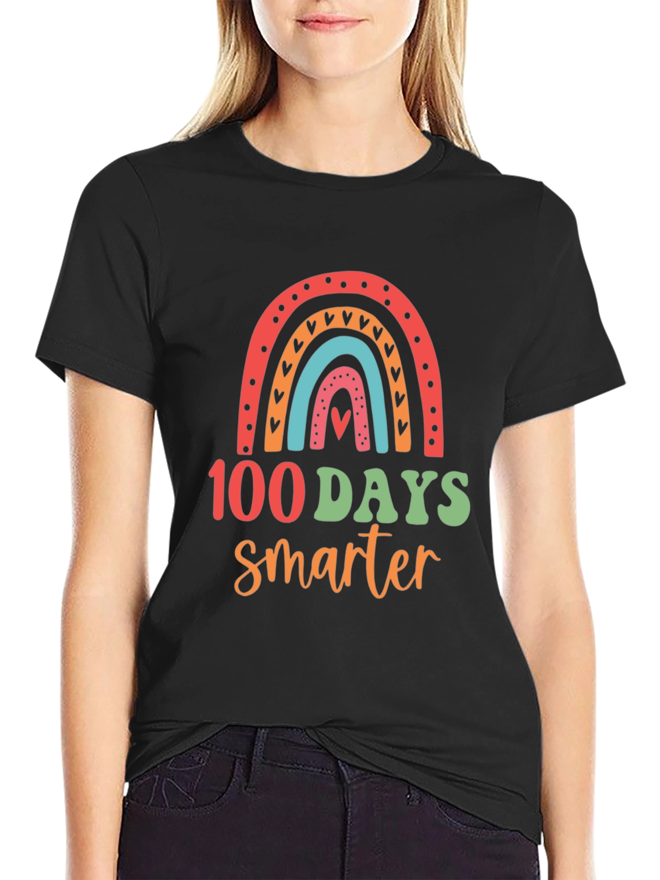 100 Days Smarter Rainbow T-Shirt