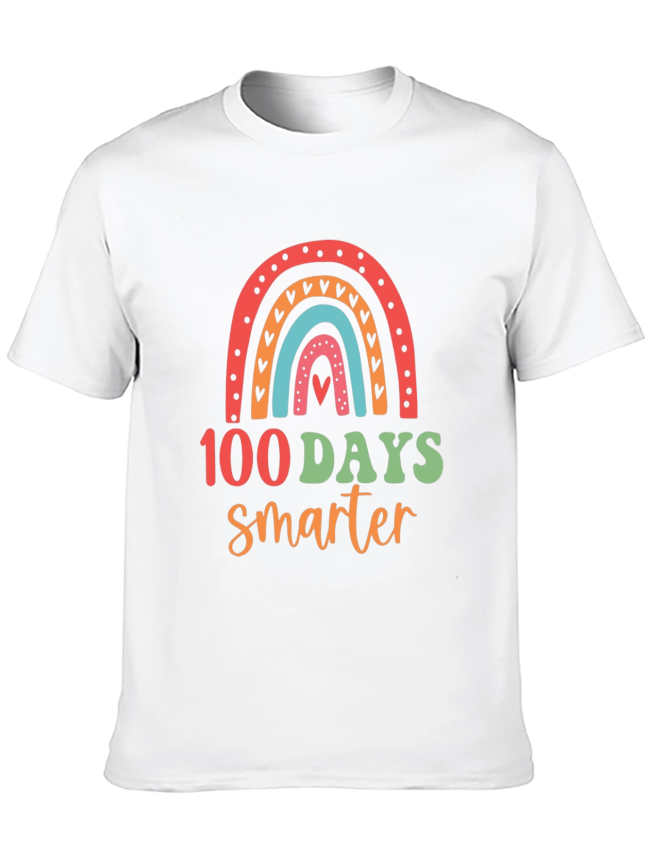 100 Days Smarter Rainbow T-Shirt