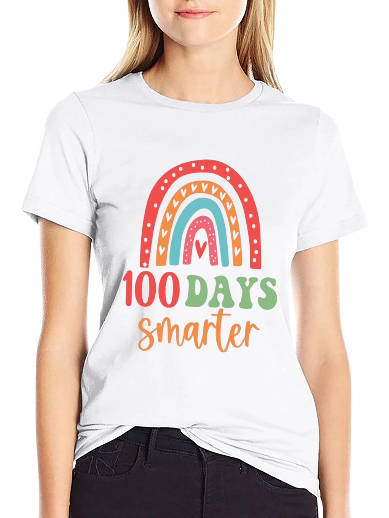 100 Days Smarter Rainbow T-Shirt