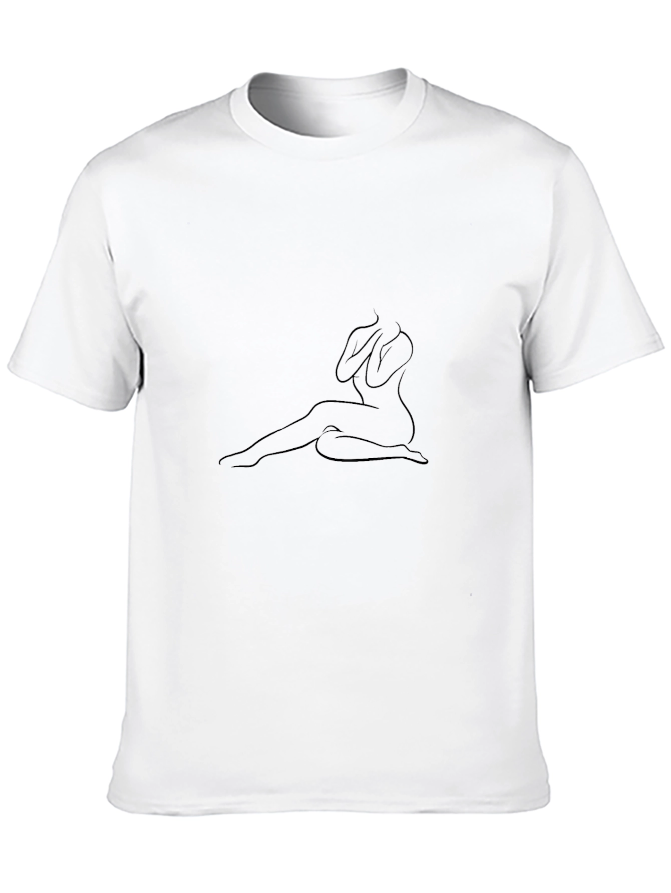Minimalist Silhouette Tee - Black