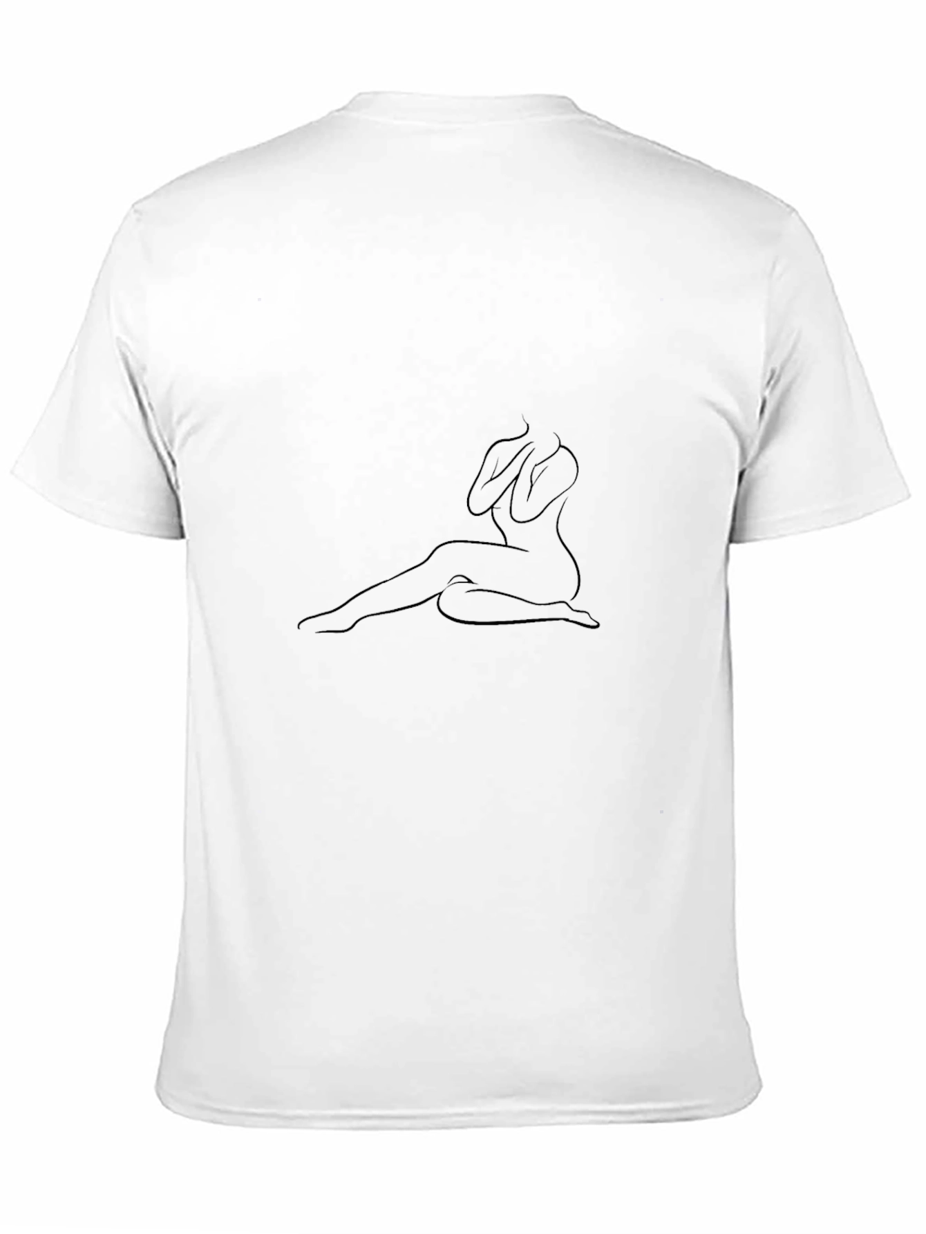 Minimalist Silhouette Tee - Black