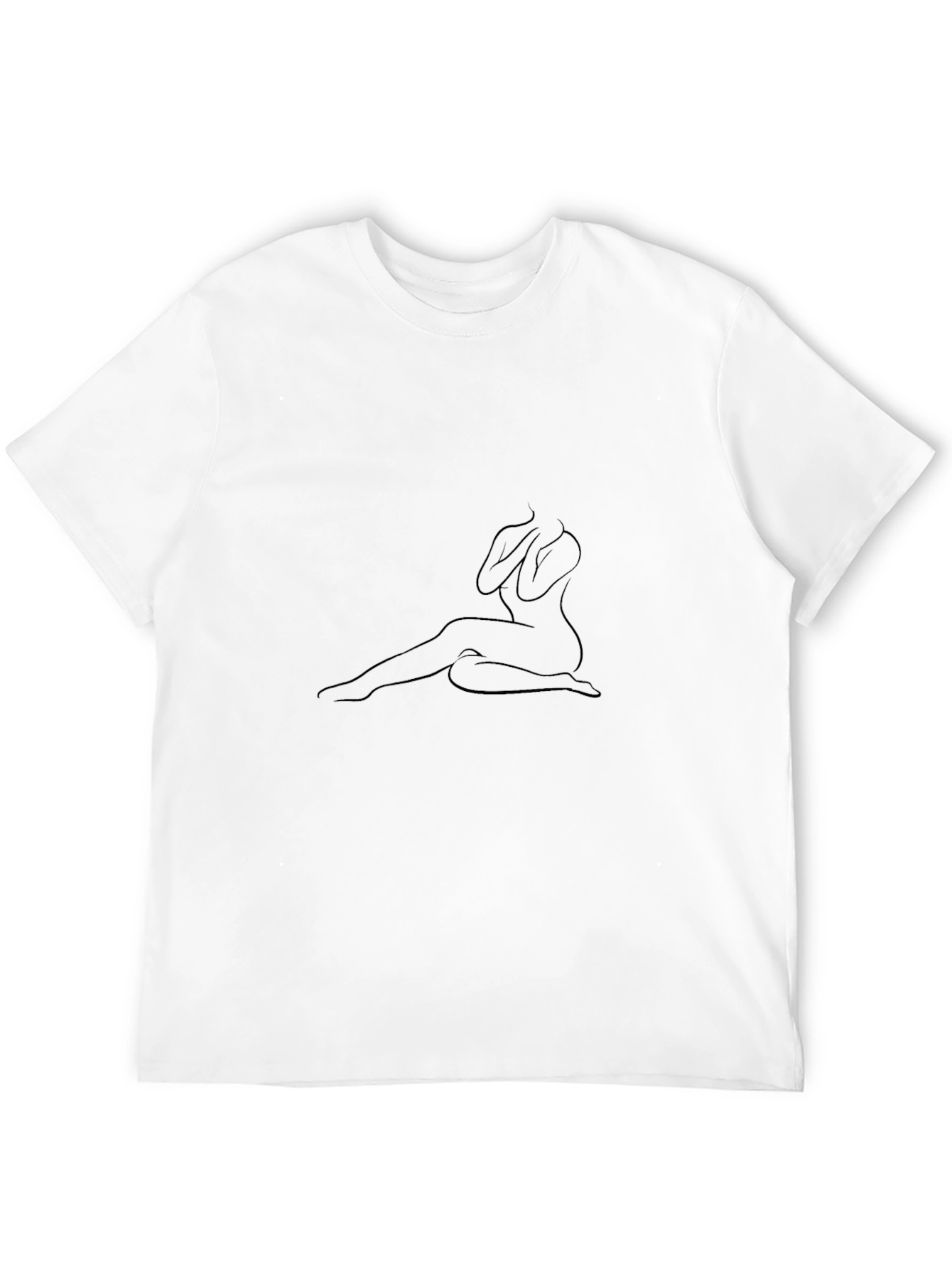 Minimalist Silhouette Tee - Black