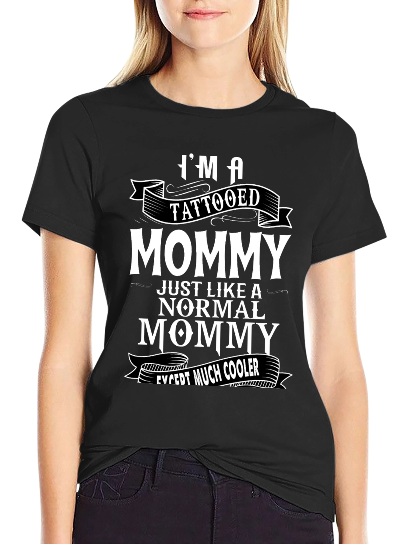 Tattooed Mommy Graphic Tee - Cool Mom Shirt