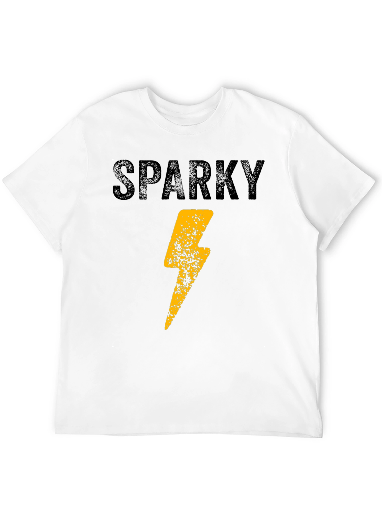 Sparky Lightning Bolt Graphic Tee - Mens Black T-Shirt