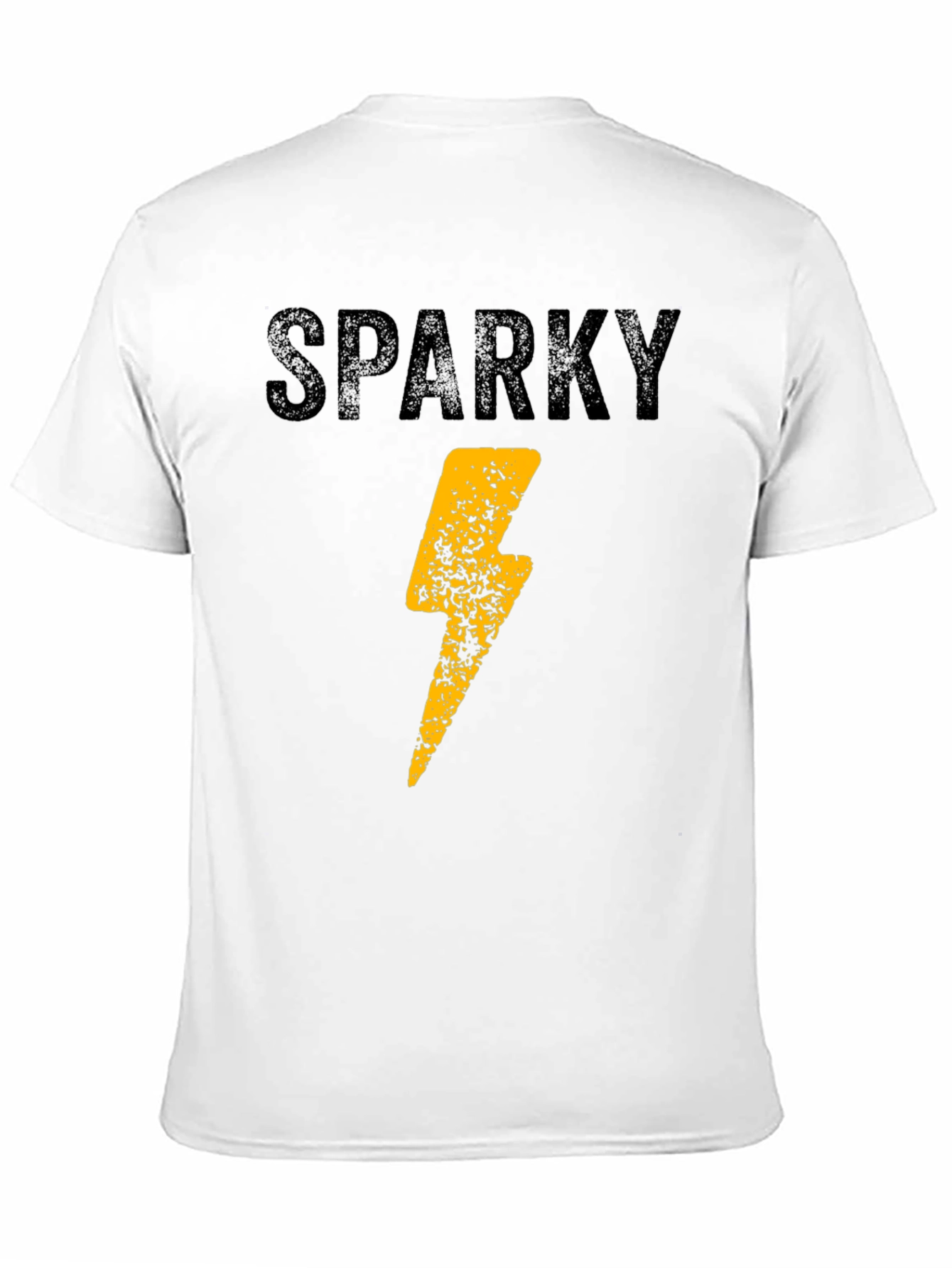 Sparky Lightning Bolt Graphic Tee - Mens Black T-Shirt