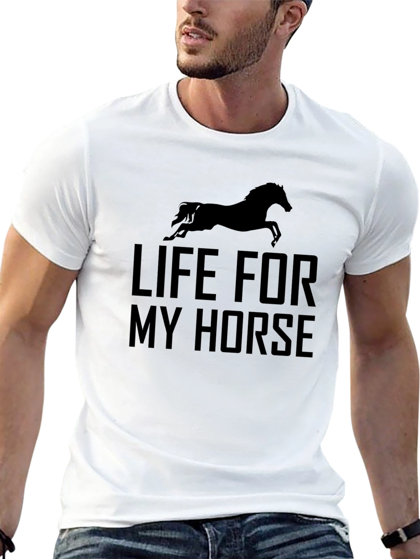 Life For My Horse Black Graphic Tee