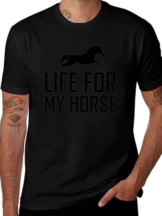 Life For My Horse Black Graphic Tee