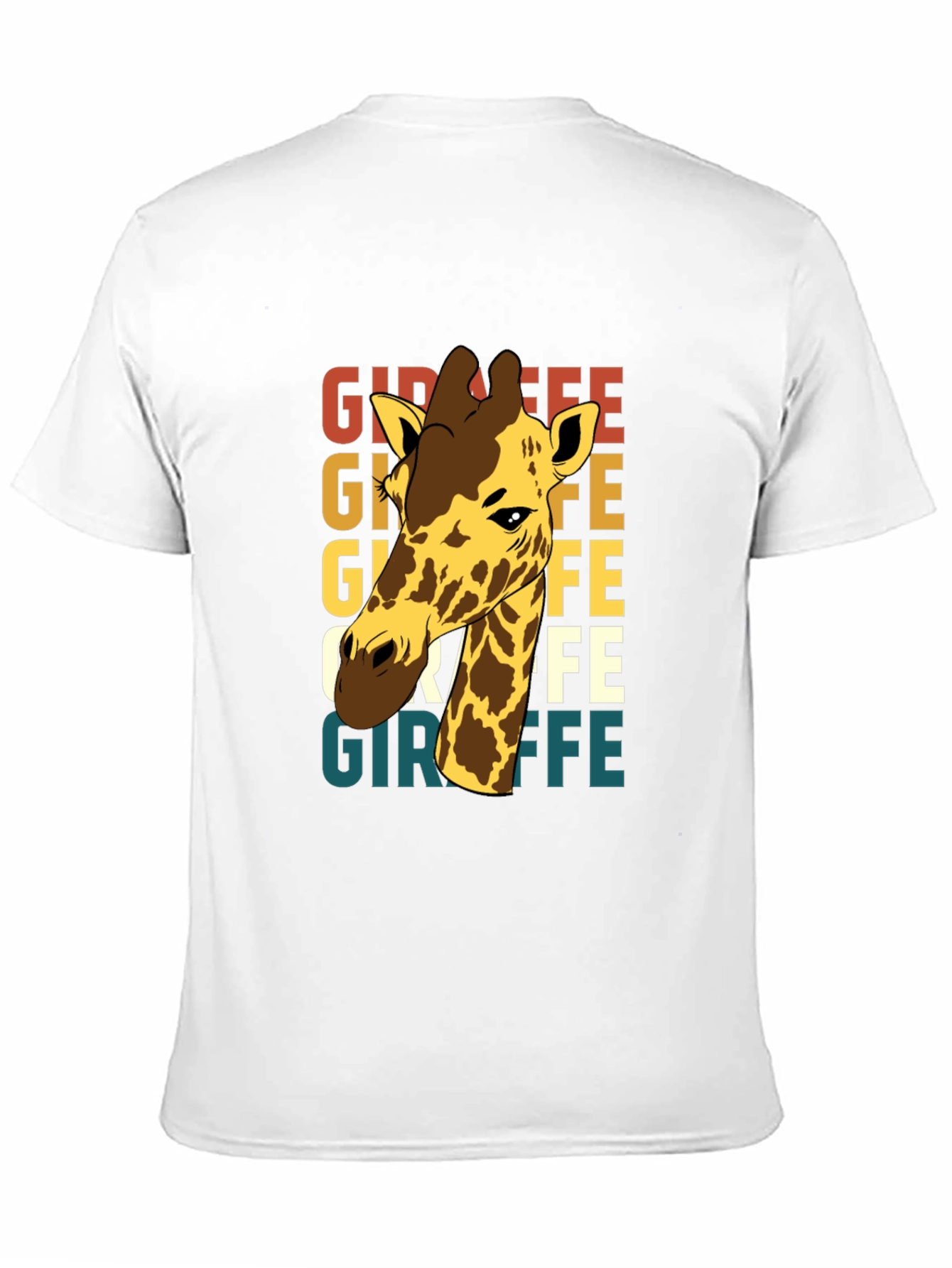 Giraffe Graphic Tee - Novelty Animal Print T-Shirt
