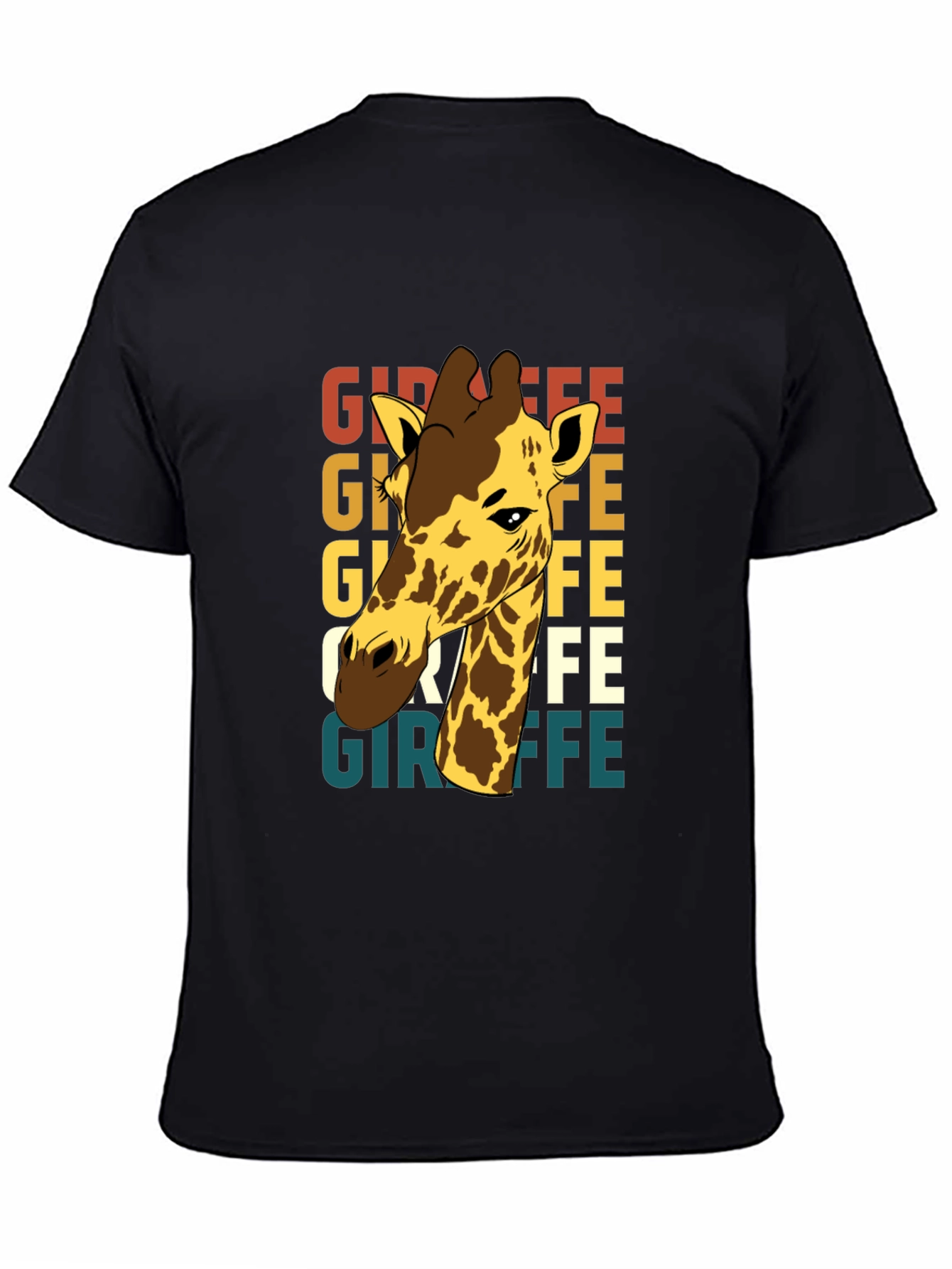 Giraffe Graphic Tee - Novelty Animal Print T-Shirt