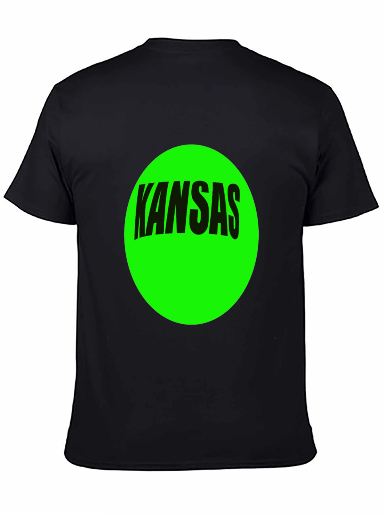 Kansas Graphic Tee - Bold Green Circle Design