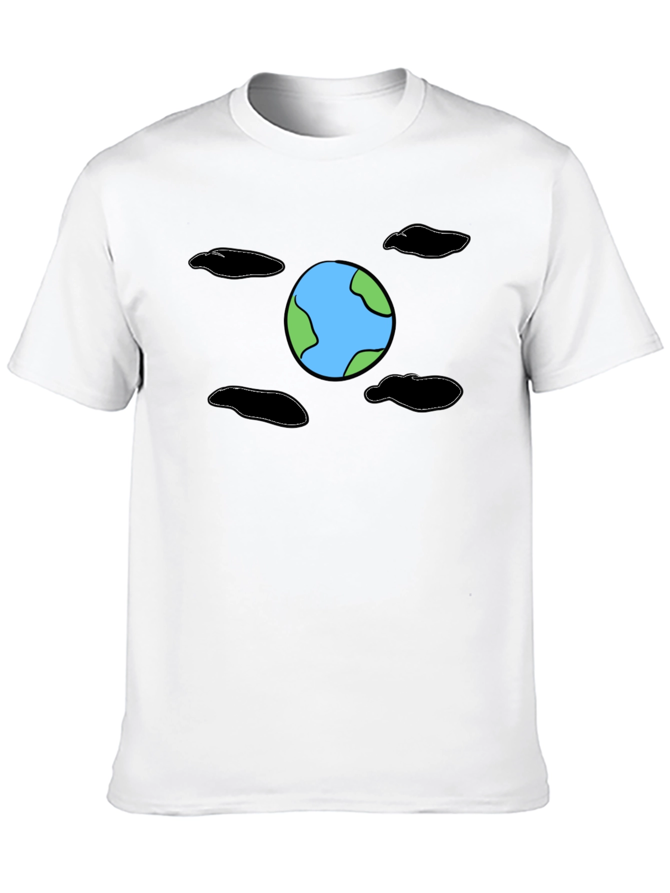 Earth Graphic Black T-Shirt