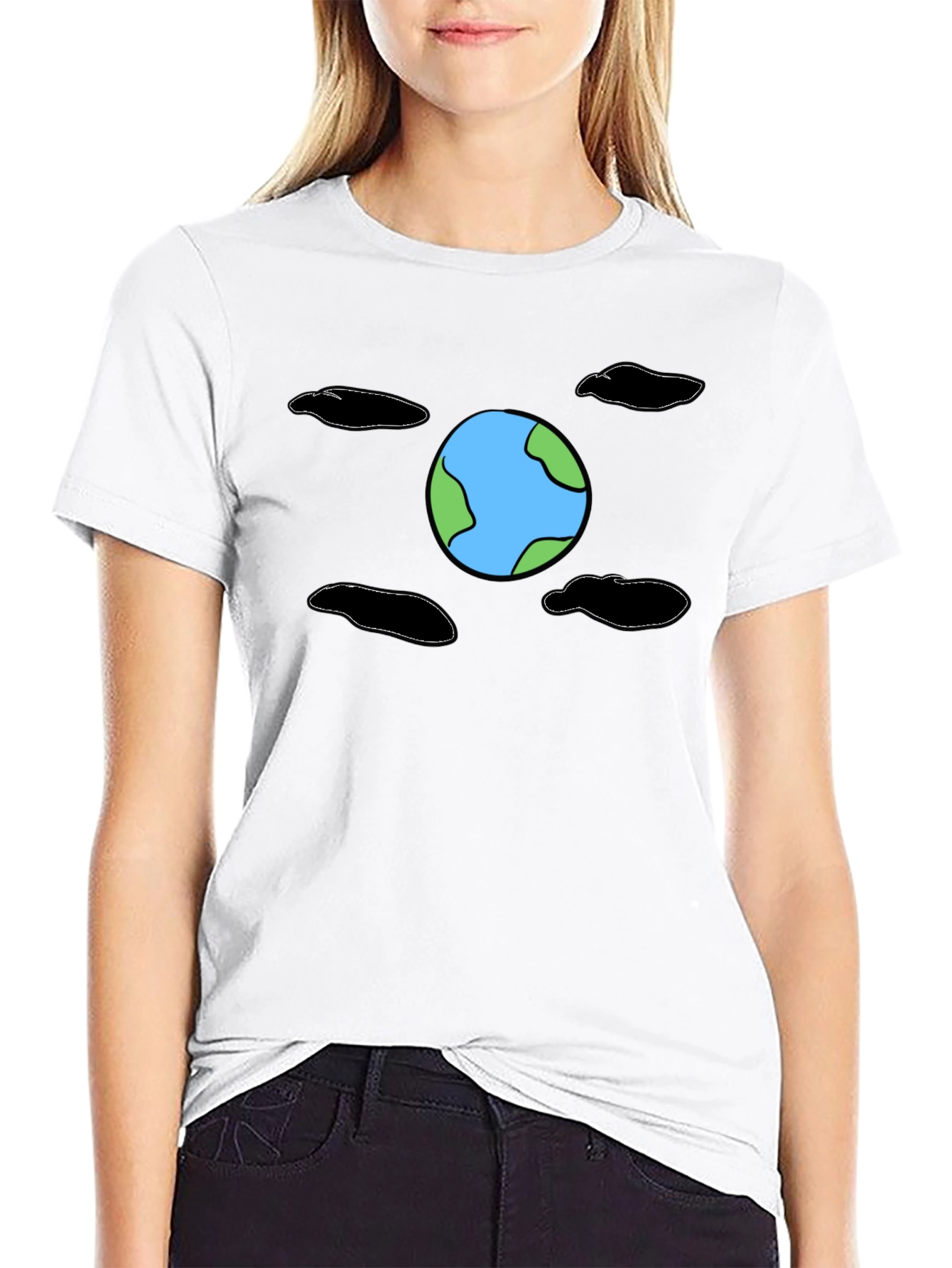 Earth Graphic Black T-Shirt