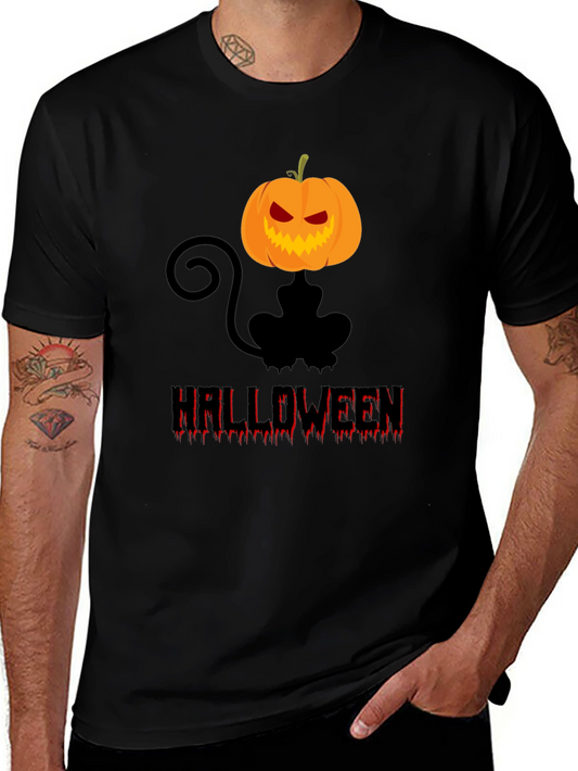 Halloween Cat Pumpkin Graphic Tee