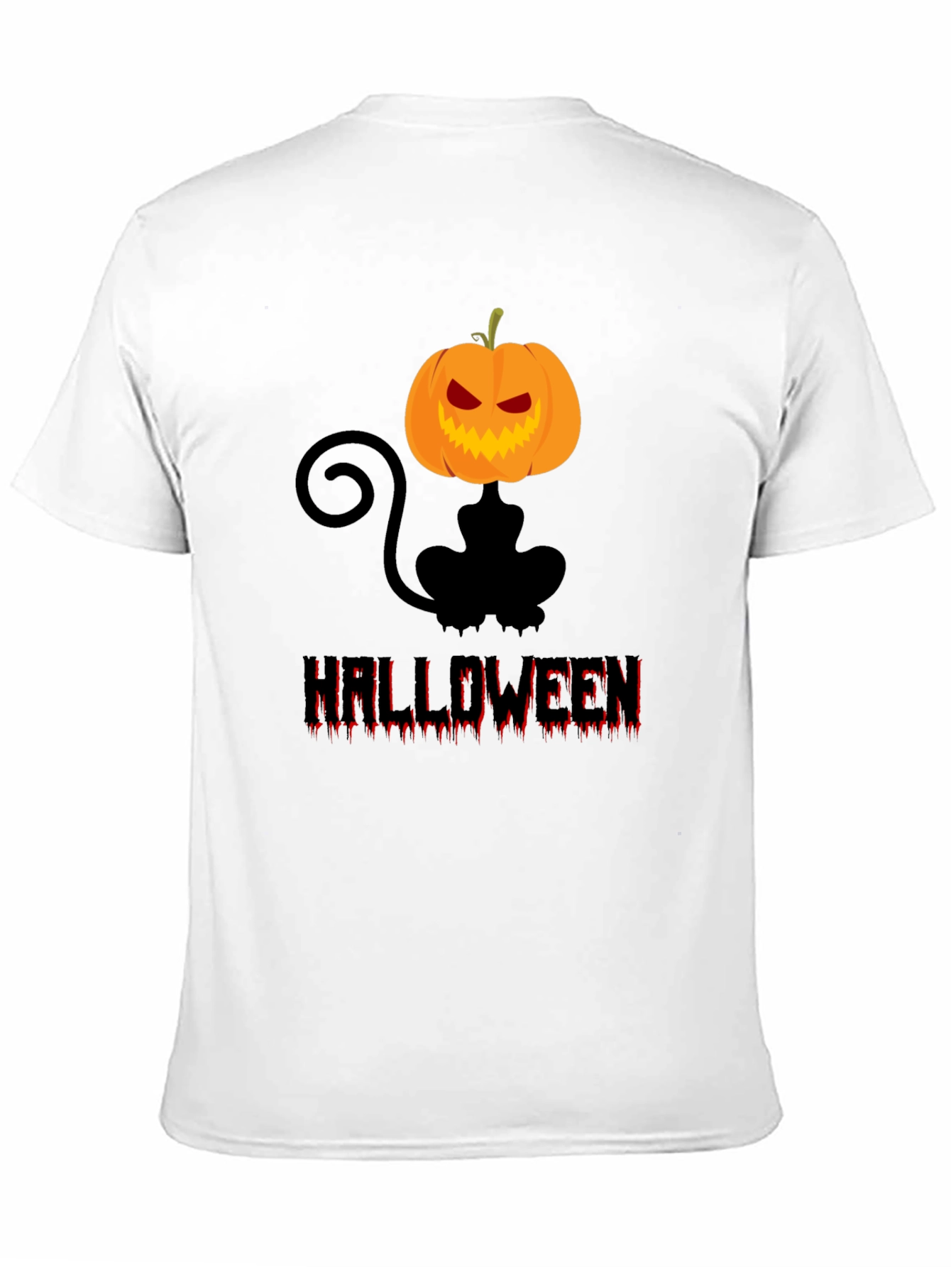 Halloween Cat Pumpkin Graphic Tee