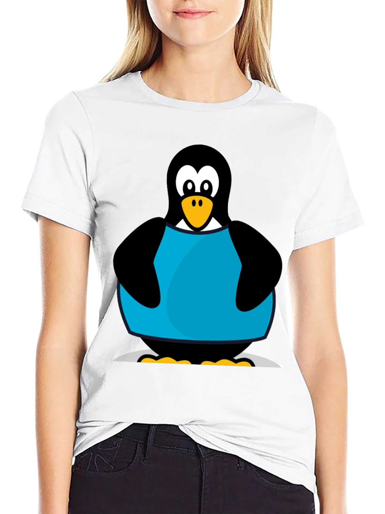 Penguin Graphic T-Shirt - Black Cotton Tee