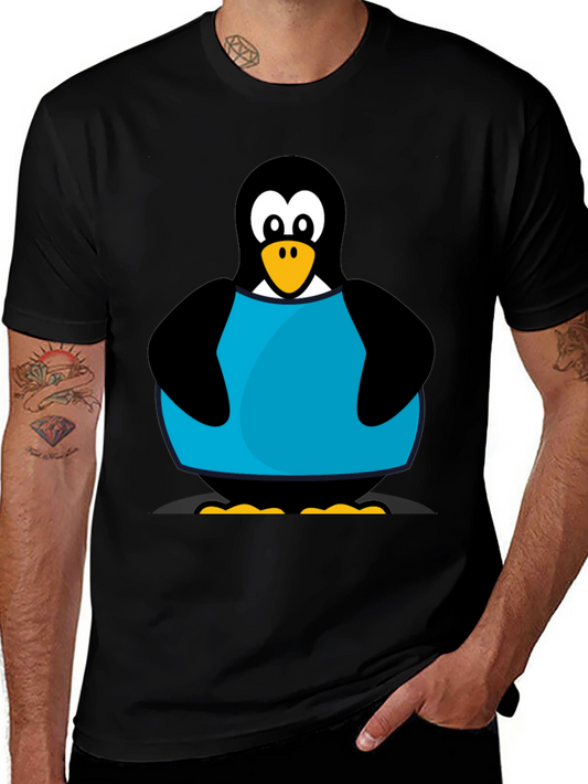 Penguin Graphic T-Shirt - Black Cotton Tee