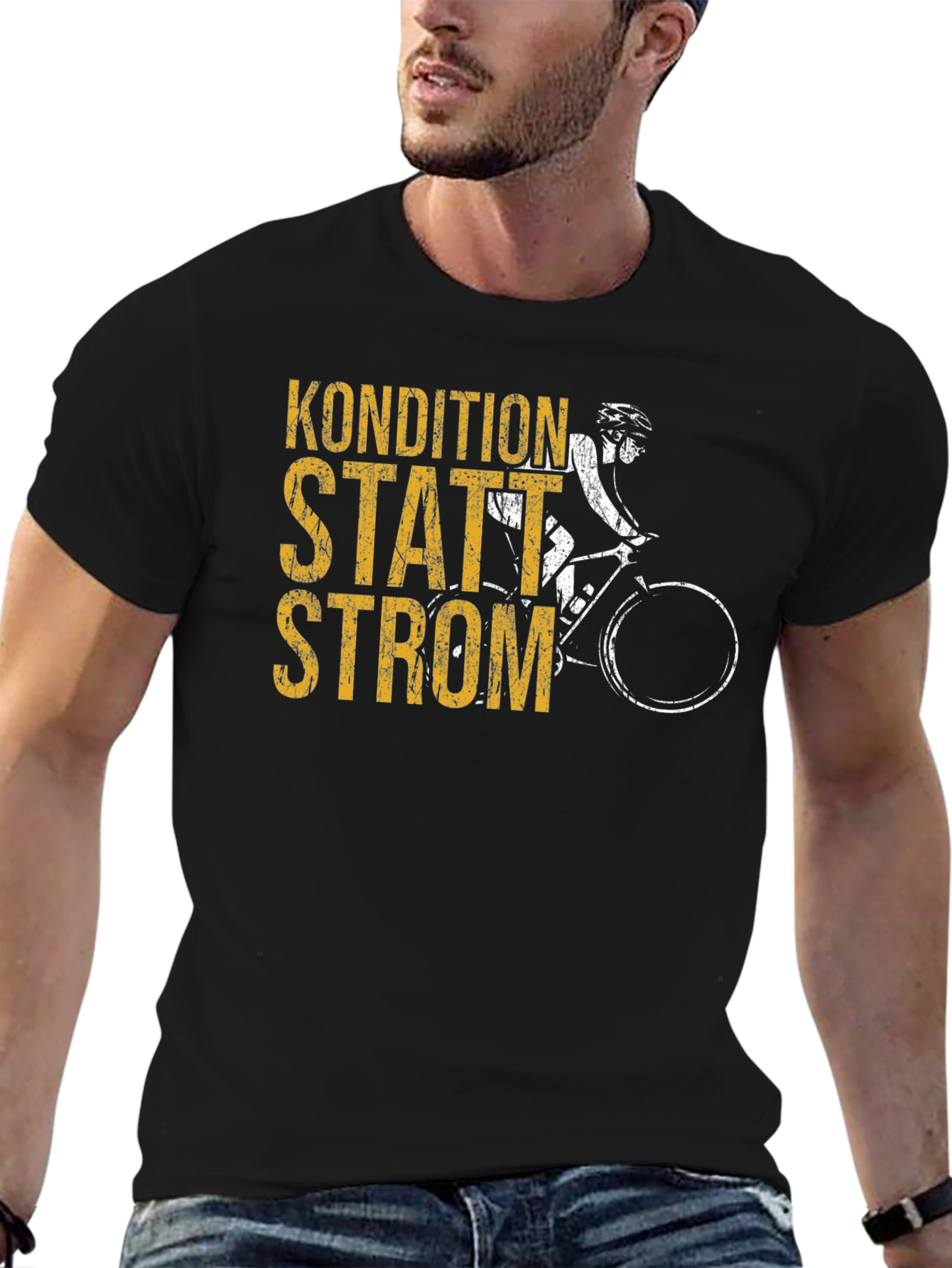 Kondition Statt Strom Cycling T-Shirt - Black