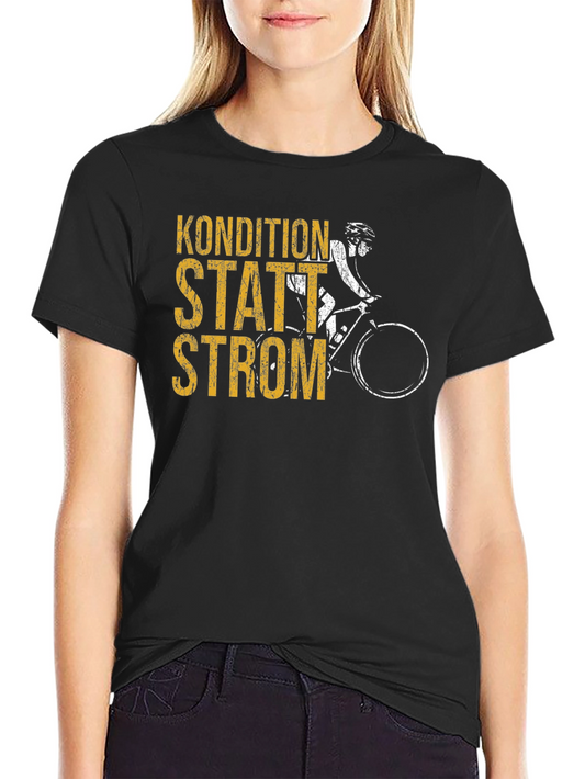 Kondition Statt Strom Cycling T-Shirt - Black