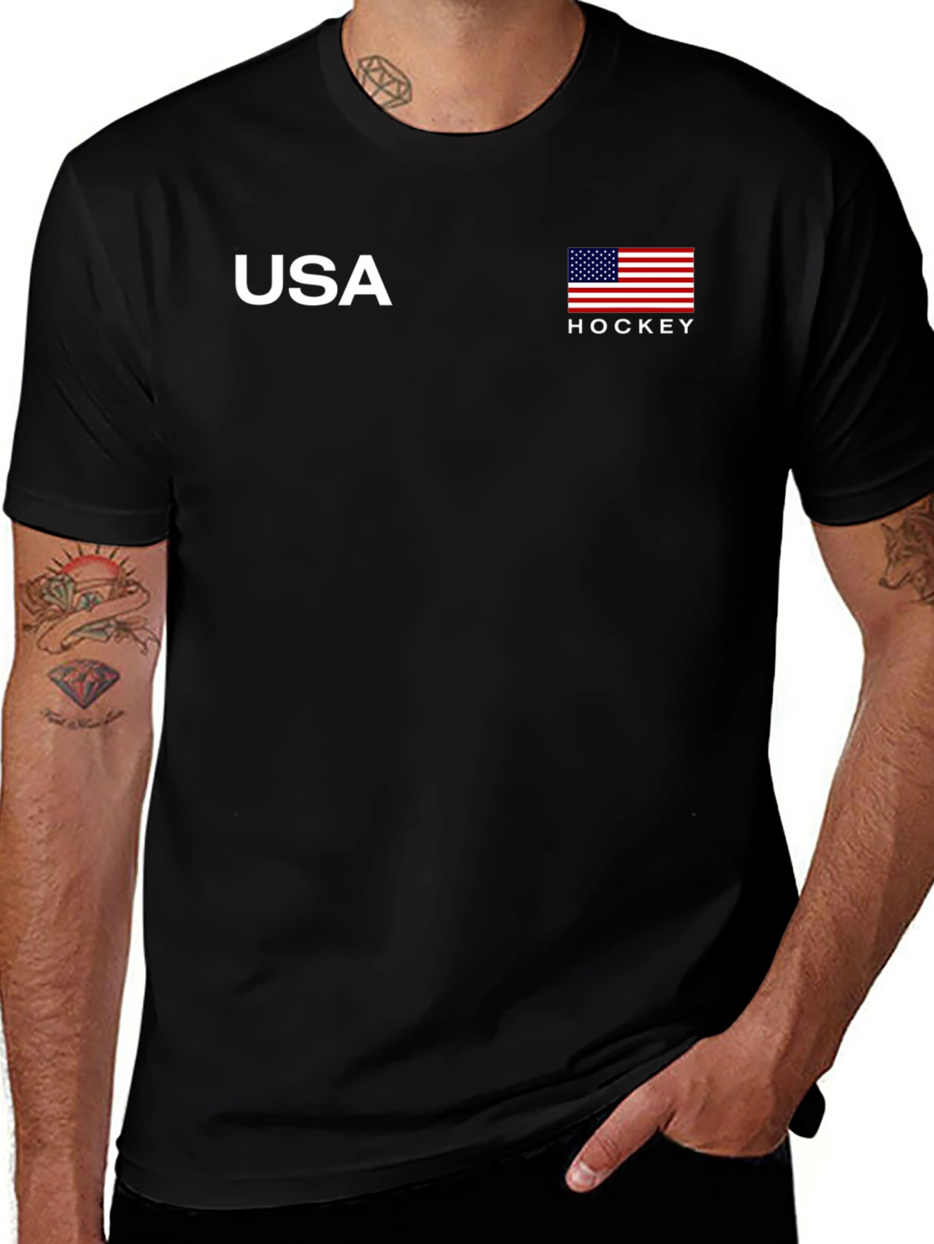 USA Hockey Black T-Shirt