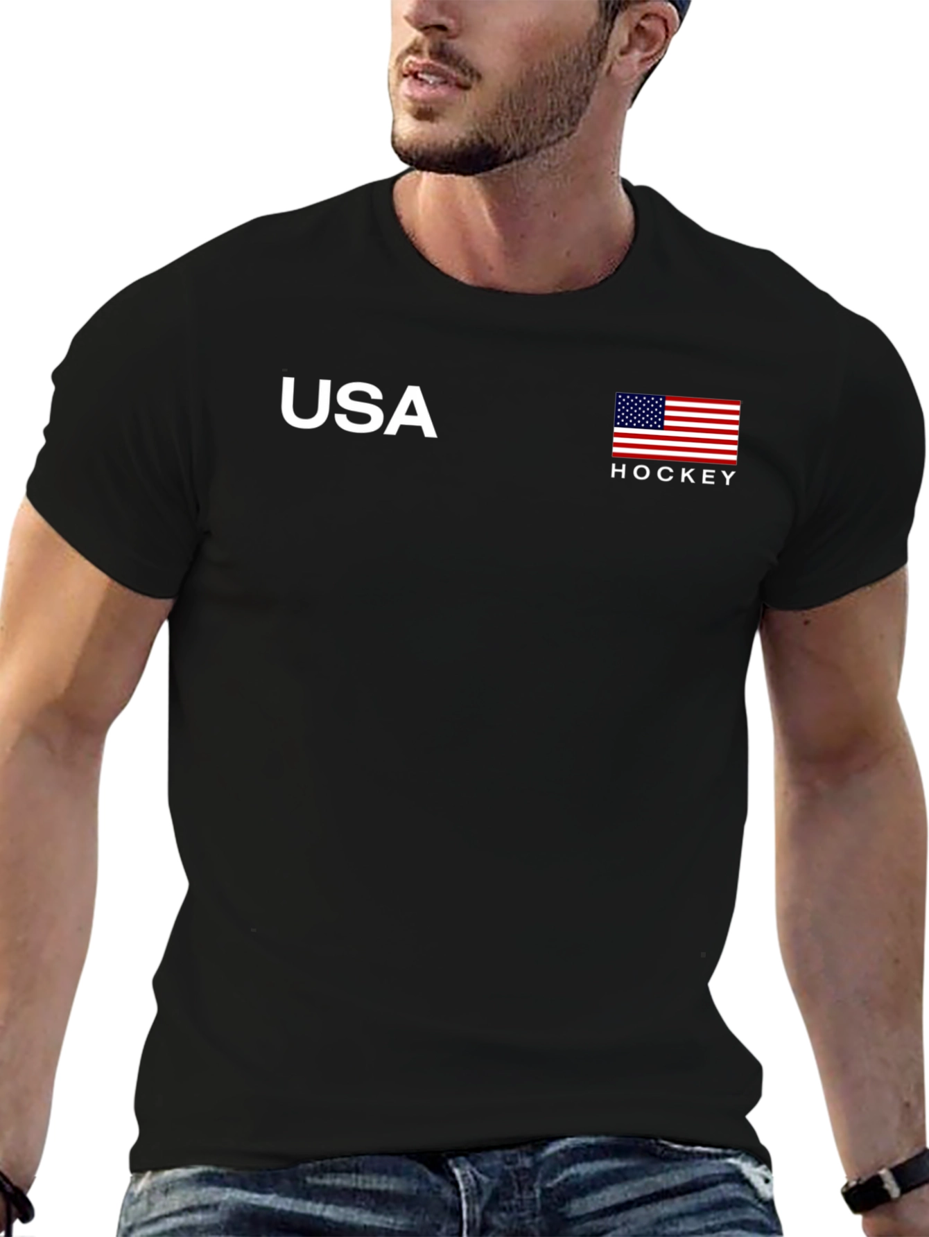 USA Hockey Black T-Shirt