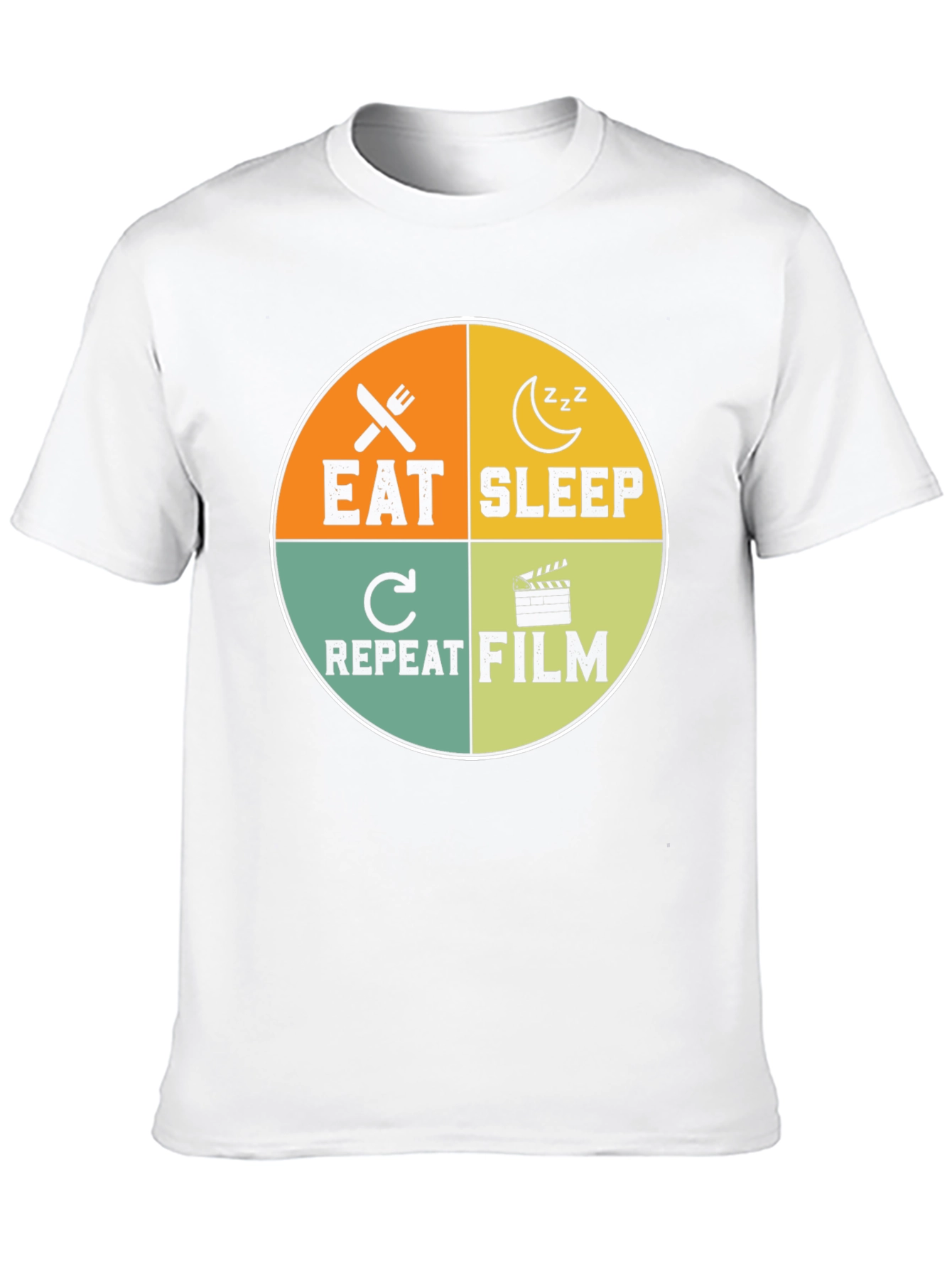 Eat Sleep Repeat Film T-Shirt