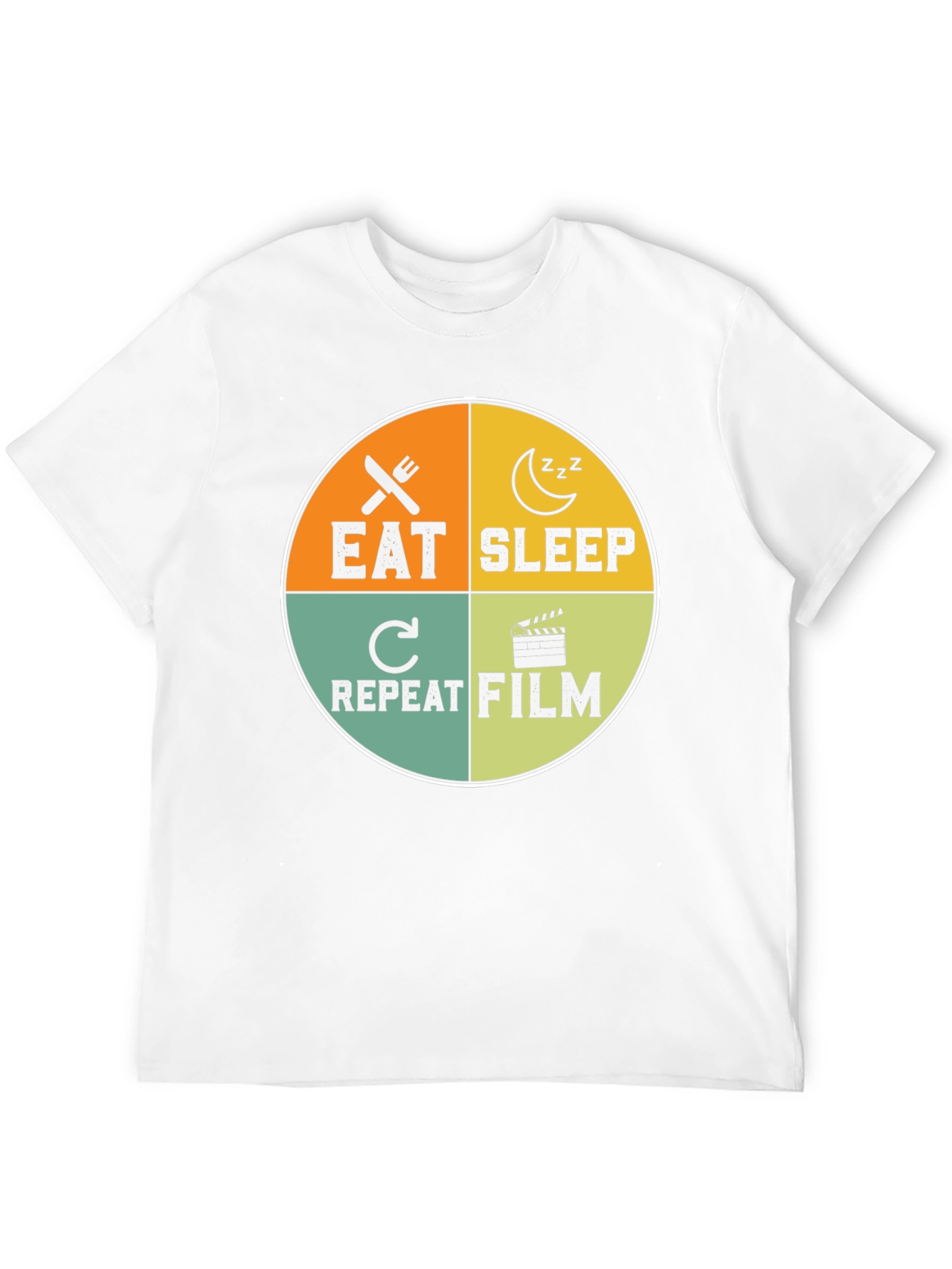 Eat Sleep Repeat Film T-Shirt