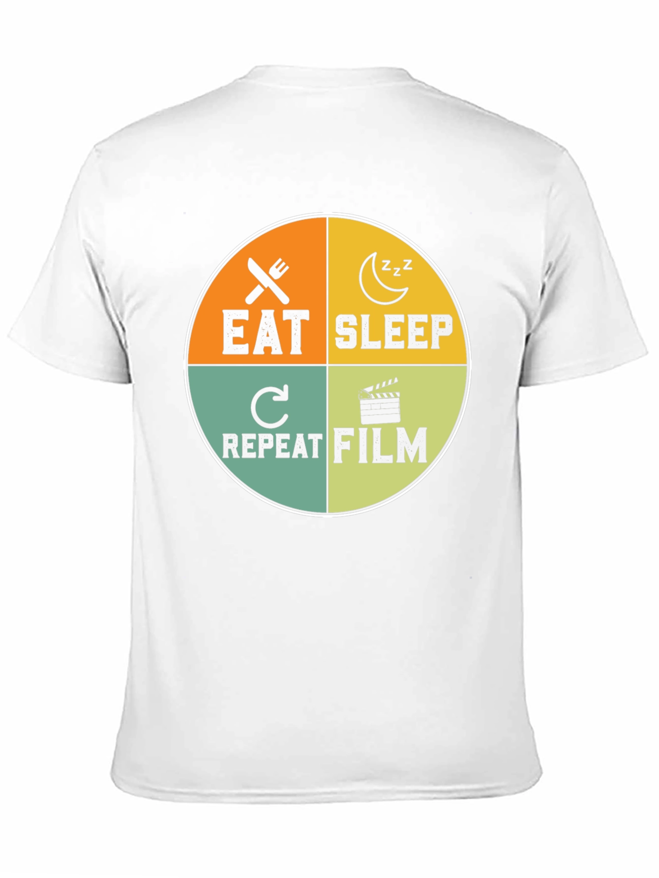 Eat Sleep Repeat Film T-Shirt