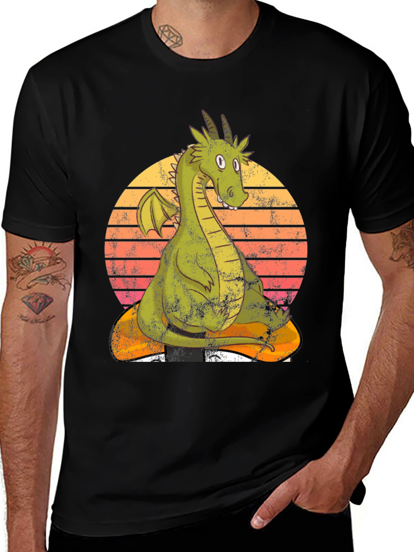 Dragon T-Shirt - Relaxed Retro Design
