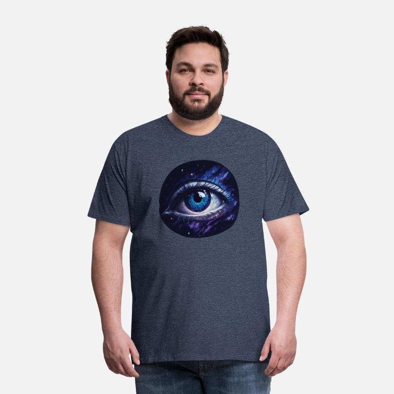 A giant eye floating in space.