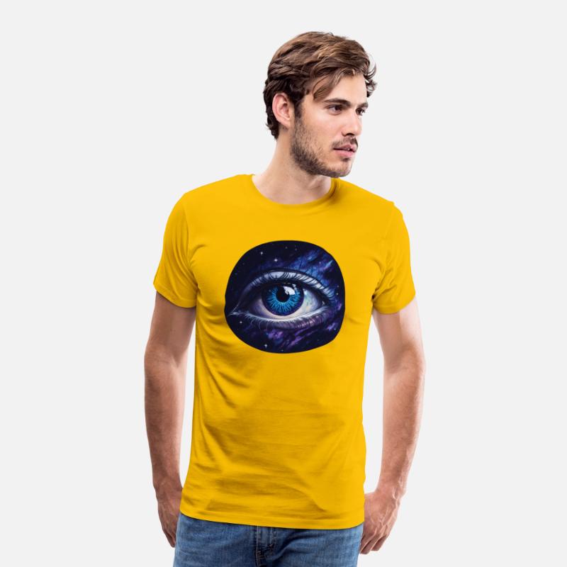 A giant eye floating in space.