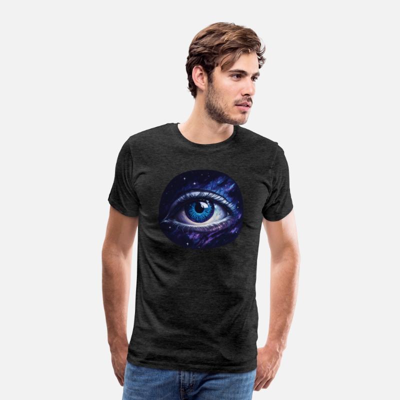 A giant eye floating in space.