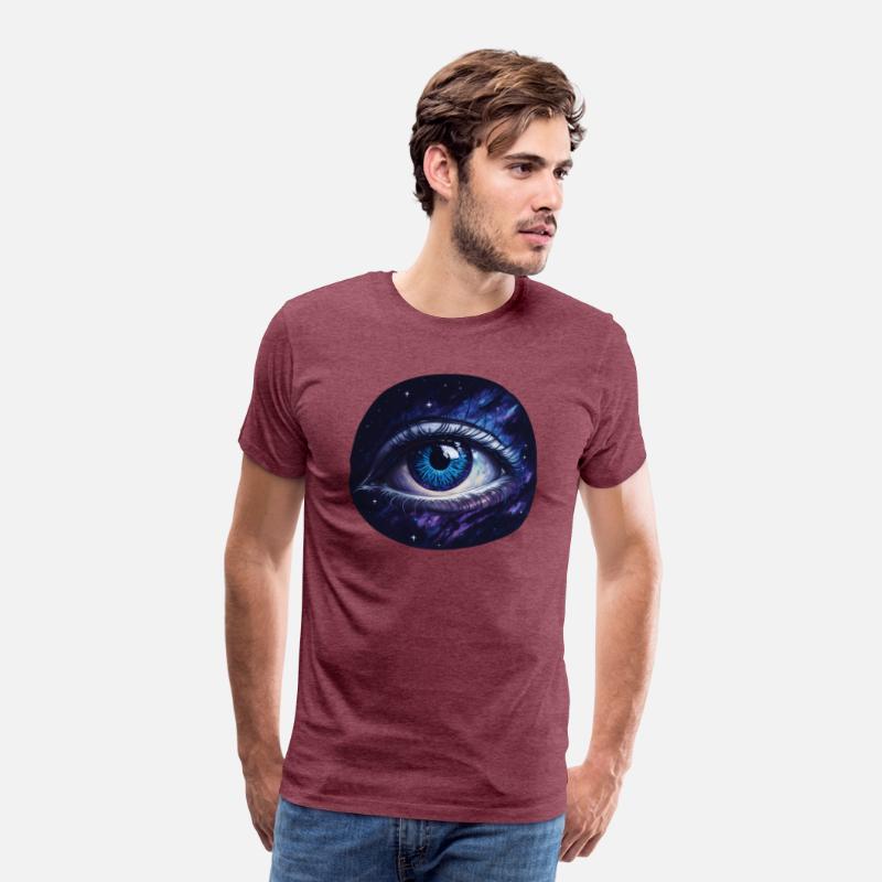 A giant eye floating in space.