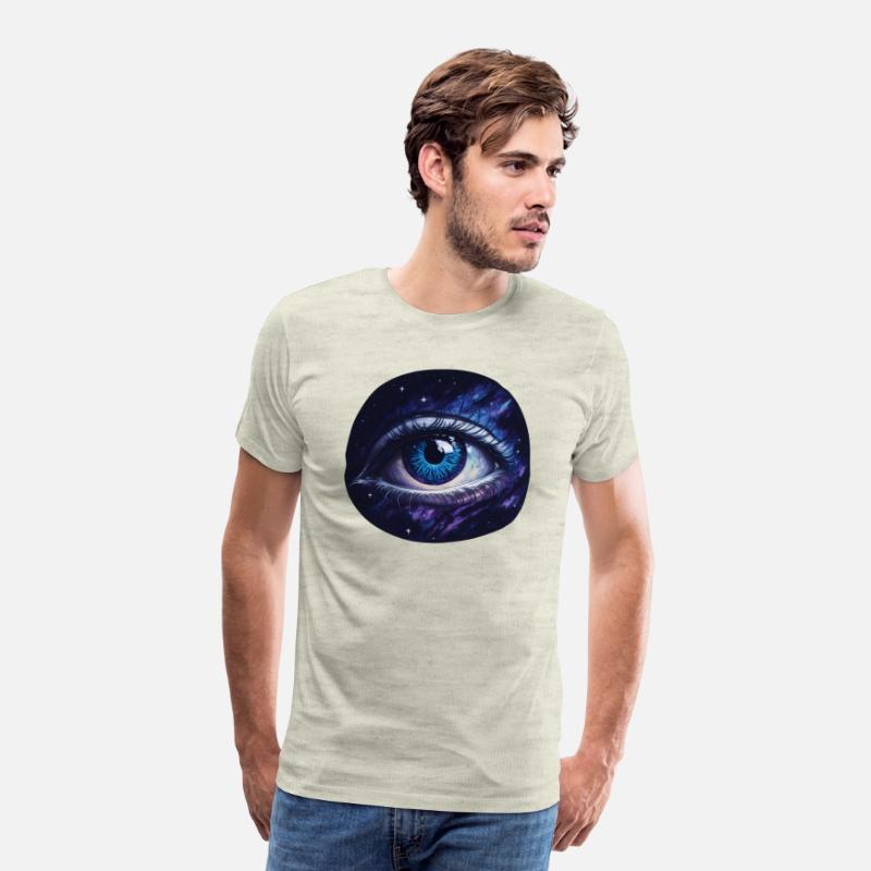 A giant eye floating in space.