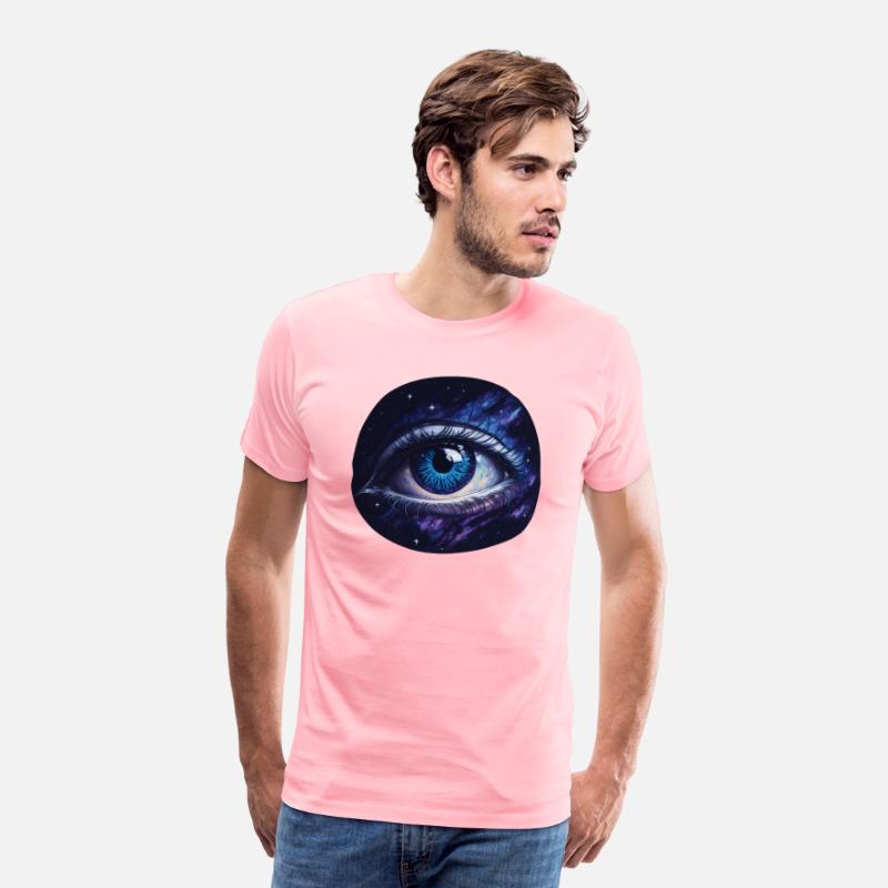 A giant eye floating in space.