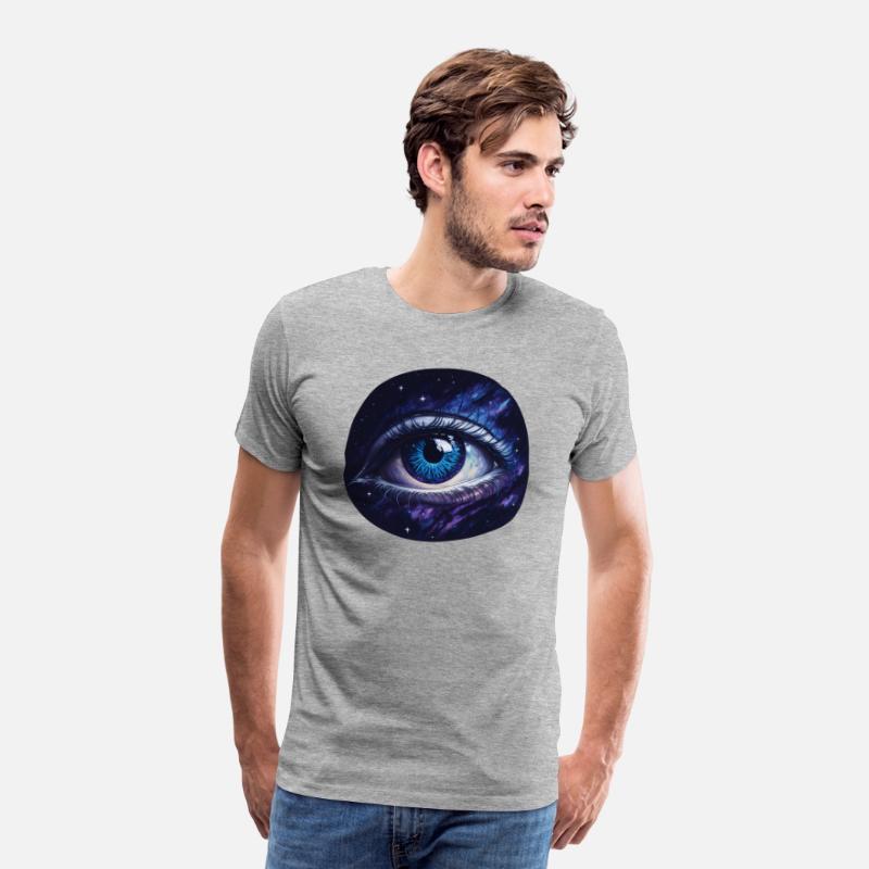 A giant eye floating in space.