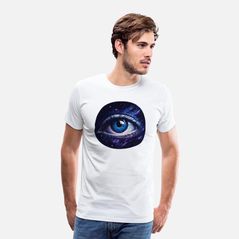 A giant eye floating in space.