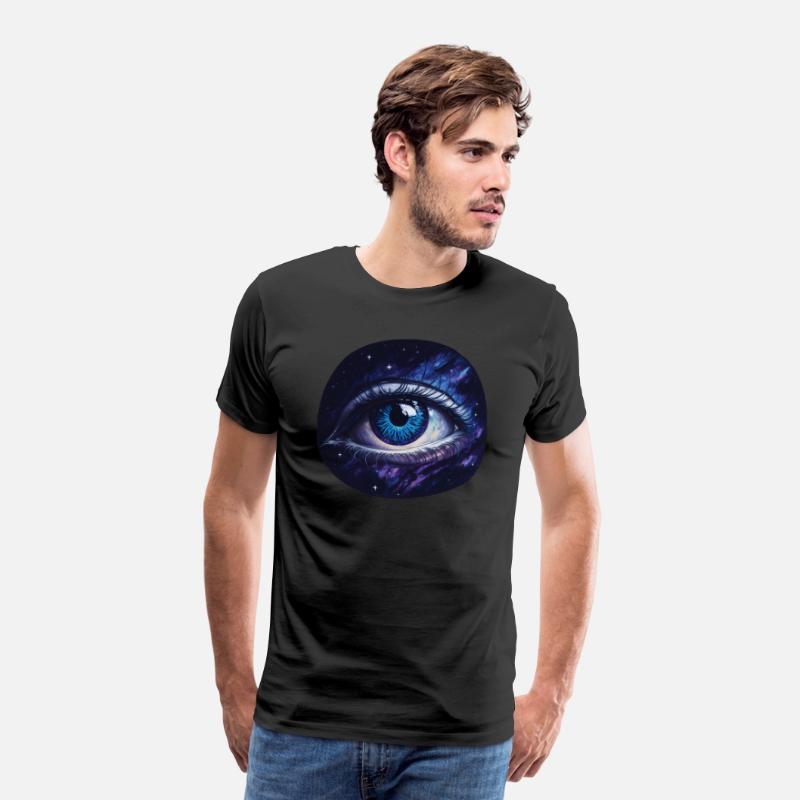 A giant eye floating in space.