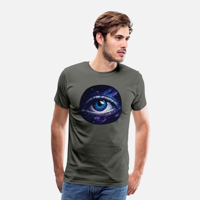 A giant eye floating in space.