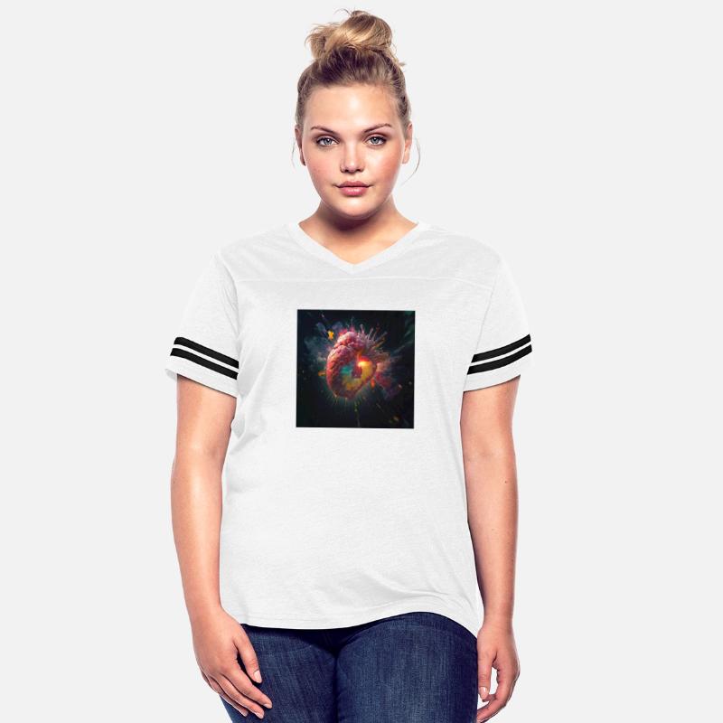 A heart exploding with radiation reimagined
