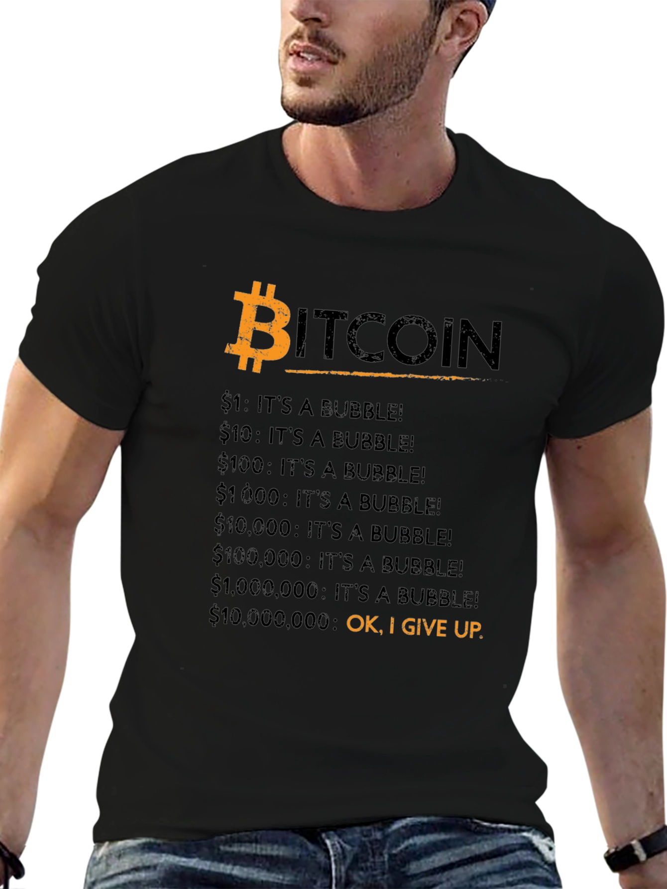 Bitcoin Bubble T-Shirt - Funny Crypto Tee