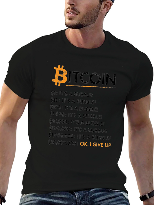 Bitcoin Bubble T-Shirt - Funny Crypto Tee