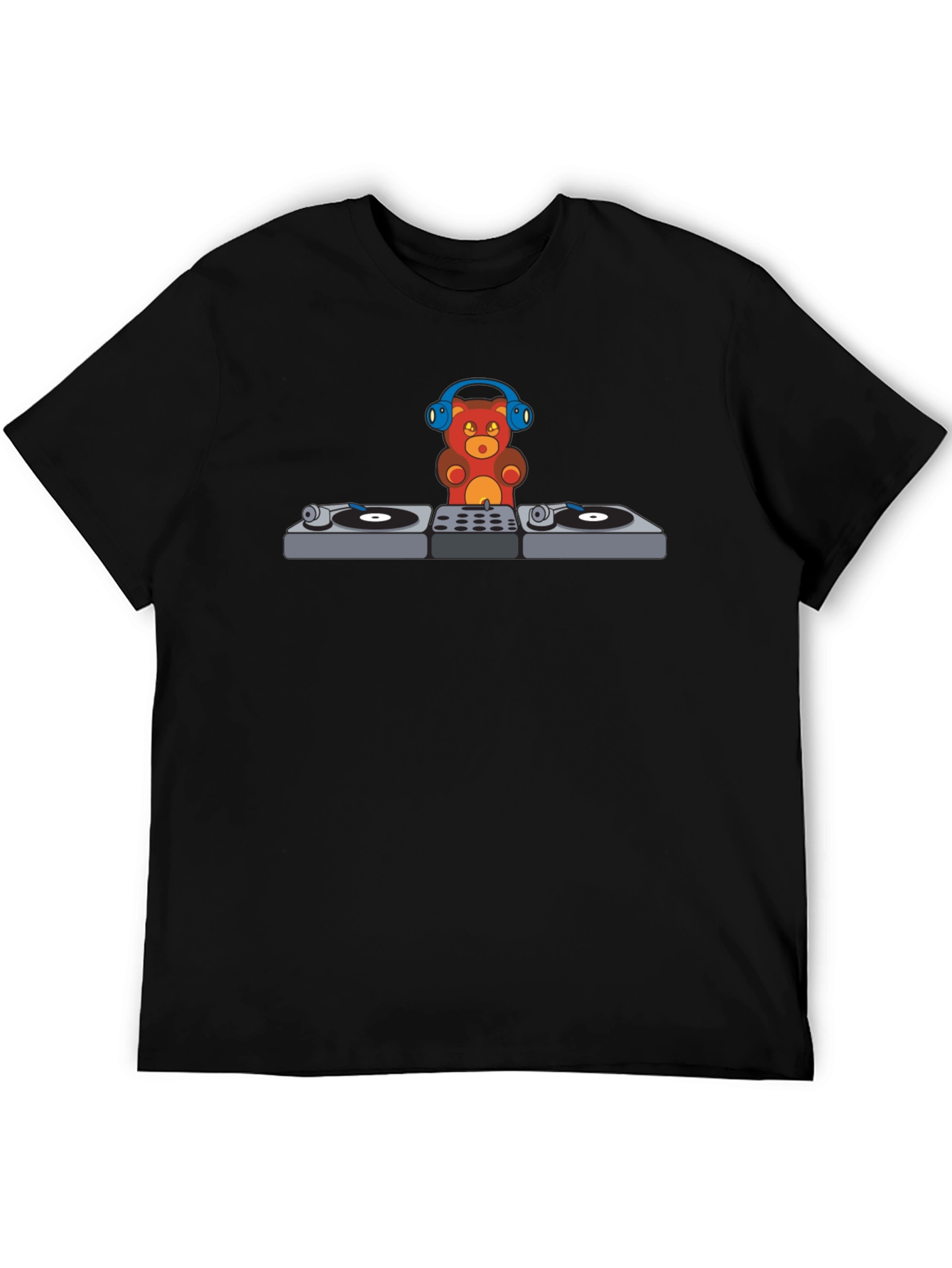 DJ Gummy Bear Graphic T-Shirt - Music Lover Tee