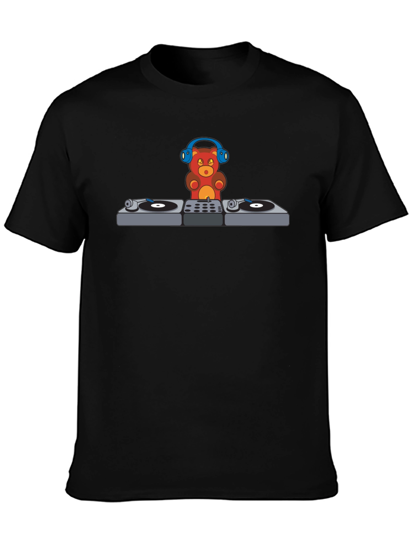 DJ Gummy Bear Graphic T-Shirt - Music Lover Tee