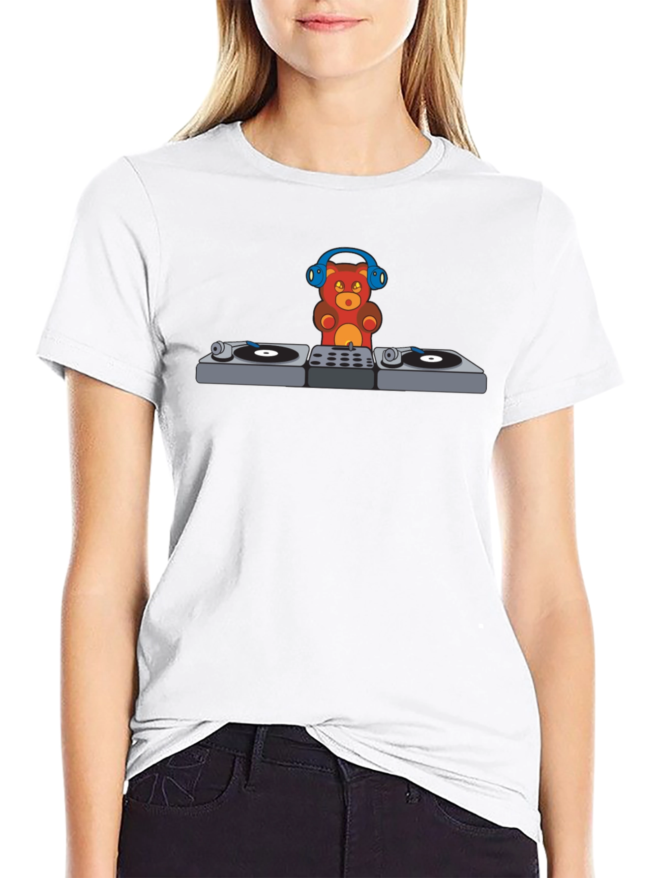 DJ Gummy Bear Graphic T-Shirt - Music Lover Tee